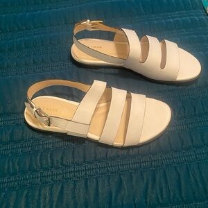 Cole Haan Women's White Strappy Sandals